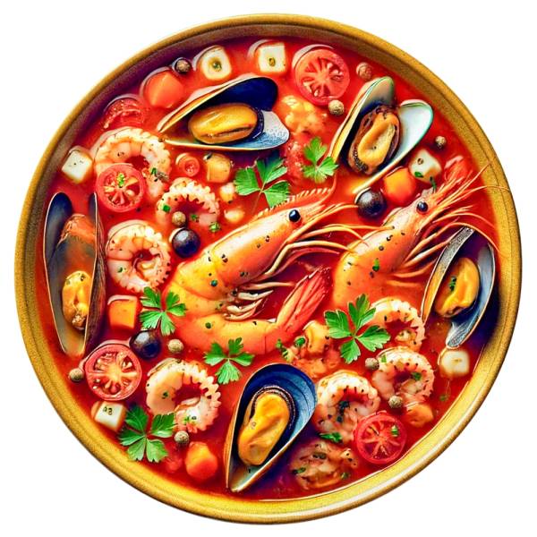 Supă cu fructe de mare