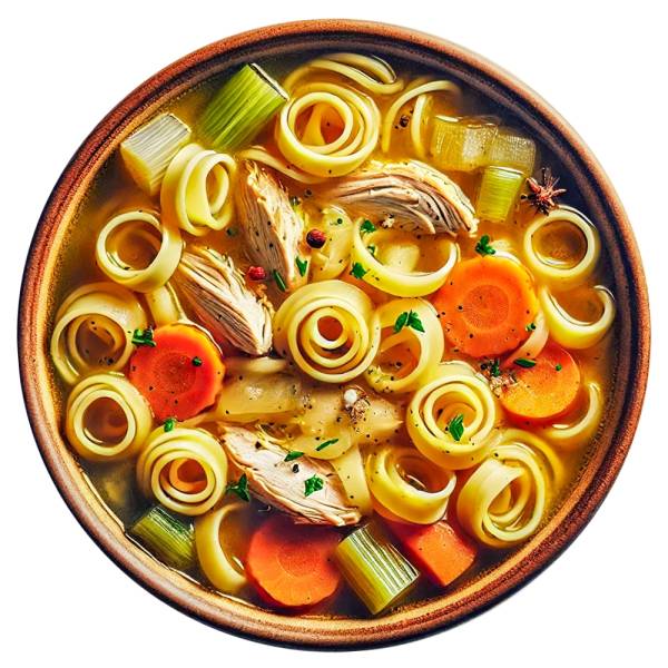 Supă de curcan cu tăiței de casă
