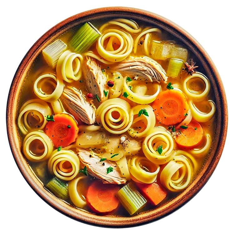 Supă de curcan cu tăiței de casă